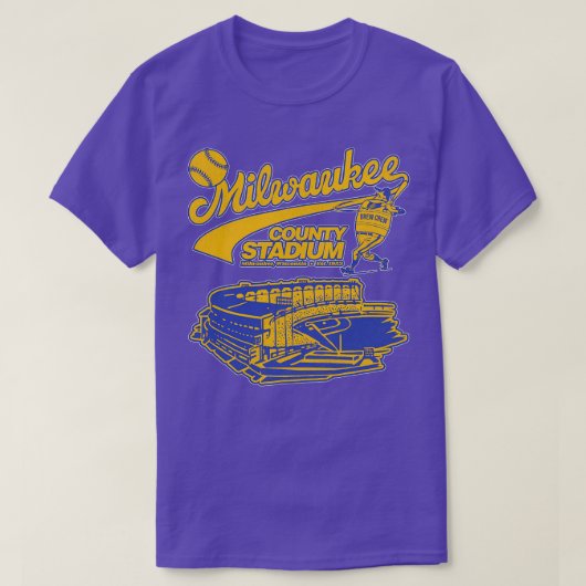 Defunktioniertes Baseball Milwaukee Landkreis Stad T-Shirt (Design vorne)