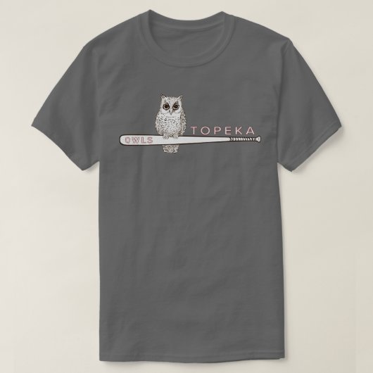 Defunktiont Topeka Owls Minor League Baseball 1952 T-Shirt (Design vorne)