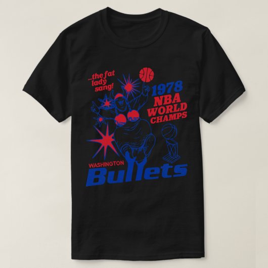 Defunktiont Washington Bullets 1978 Weltmeister Lo T-Shirt (Design vorne)