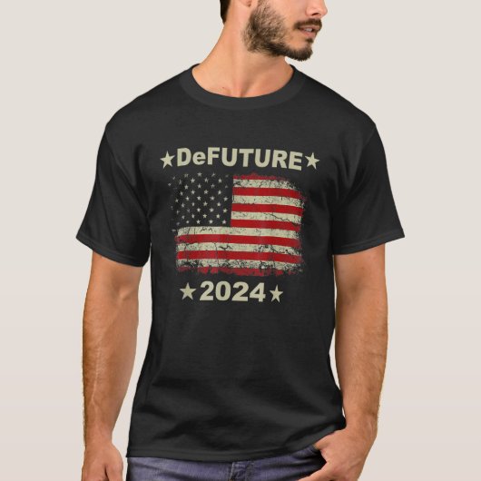 DeFUTURE 2024 Ron Desantis Florida American Flag V T-Shirt (Vorderseite)