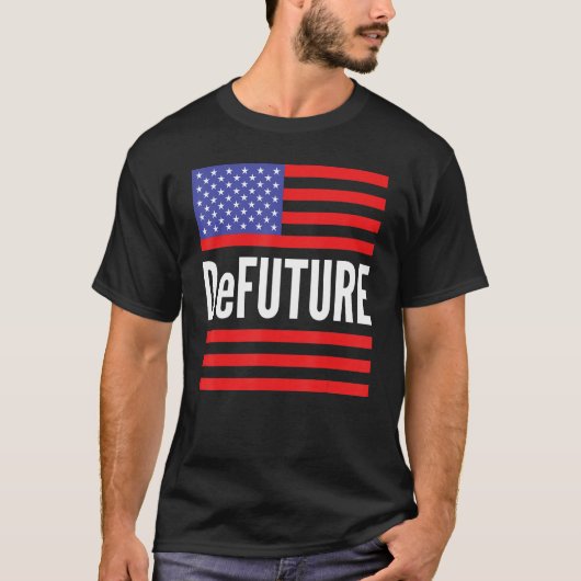 DeFUTURE Ron Desantis American Flag Florida 1 T-Shirt (Vorderseite)