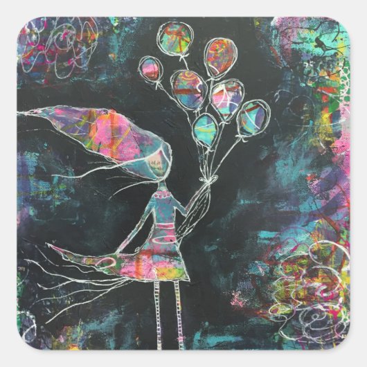 Defy Logic Art Stickers (Vorderseite)