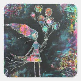 Defy Logic Art Stickers