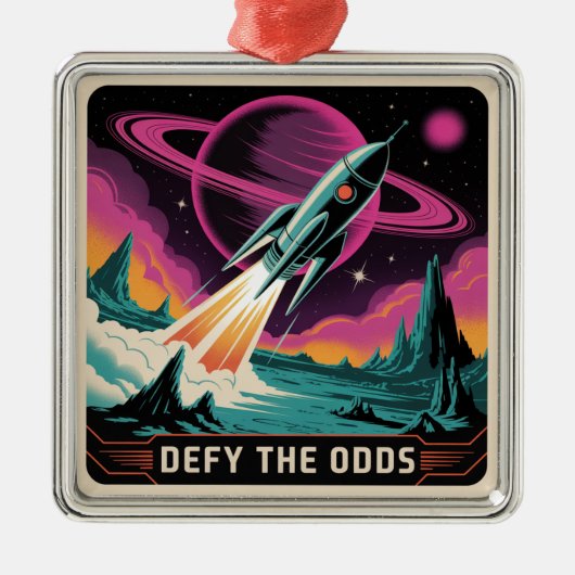 Defy The Odds Ornament Aus Metall (Vorne)