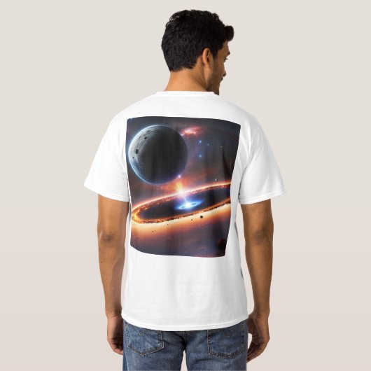 "Defying Gravity: Cosmic Adventure" T-Shirt (Schwarz voll)