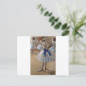 degas ballerina art postkarte (Stehend Vorderseite)