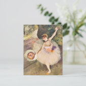 Degas Ballerina mit Bouquet von Blume Einladung (Stehend Vorderseite)
