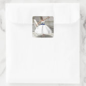 Degas Ballerina Square Sticker (Tasche)