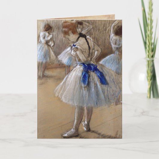 Degas Ballet Ballerina Vintag Card Karte (Vorderseite)