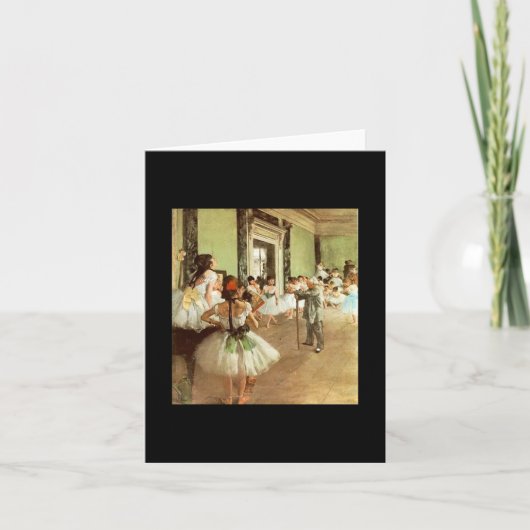 Degas - Ballet Dance Class Karte (Vorderseite)
