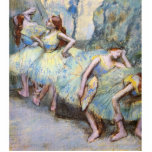 Degas Ballet Dancer Art Dancers Malerei Freistehende Fotoskulptur<br><div class="desc">Edgar Degas malte im Jahr 1900 "Ballet Dancers in the Wings". Dies ist eine Kopie des Gemäldes,  das Ballerinas gewartet Backstage zeigt,  ein berühmtes impressionistisches Kunstwerk.</div>