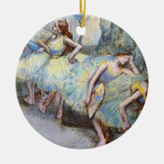 Degas Ballet Dancer Art Dancers Malerei Keramikornament (Vorne)