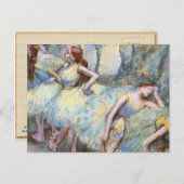 Degas Ballet Dancer Art Dancers Malerei Postkarte (Vorne/Hinten)