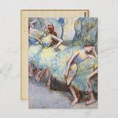 Degas Ballet Dancer Art Dancers Malerei Postkarte (Vorne/Hinten)