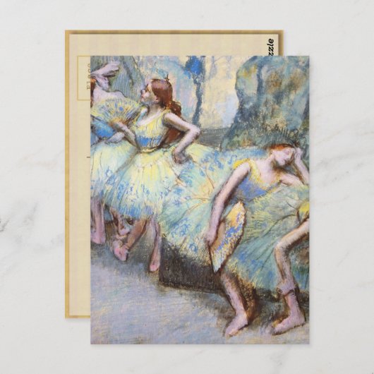 Degas Ballet Dancer Art Dancers Malerei Postkarte (Vorne/Hinten)