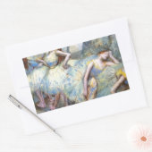 Degas Ballet Dancer Art Dancers Malerei Rechteckiger Aufkleber (Umschlag)