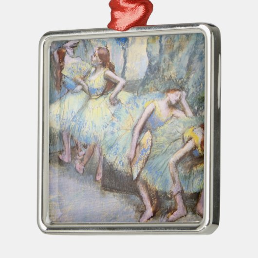 Degas Ballet Dancer Art Dancers Malerei Silbernes Ornament (Links)