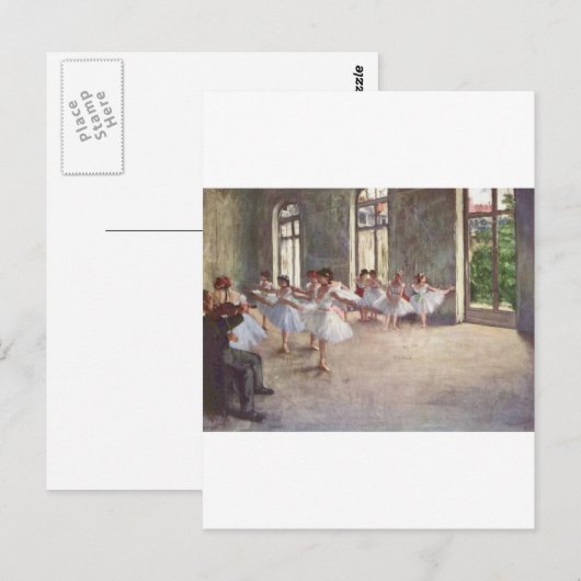 Degas Ballet Dancers Postkarte (Vorne/Hinten)