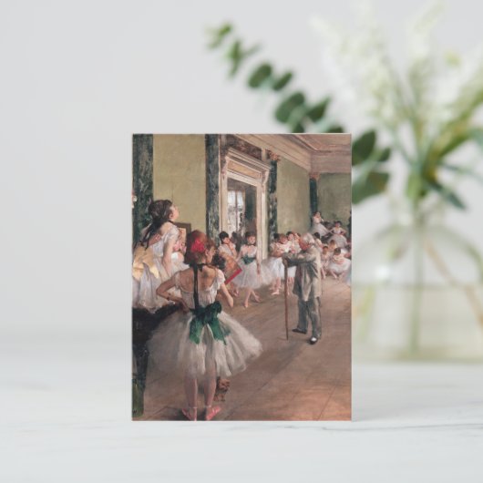 Degas Ballet Malerei, Old Ballet Class Postkarte (Stehend Vorderseite)