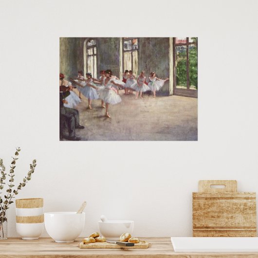 Degas Ballet-Probe Poster (Küche)