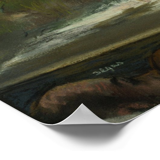 Degas - Ballett an der Pariser Oper Poster (Ecke)