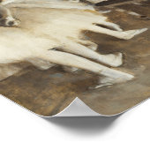 Degas - Ballett-Probe auf Bühne Poster (Ecke)