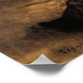 Degas - Ballettklasse Der Tanzsaal 1880 Poster (Ecke)