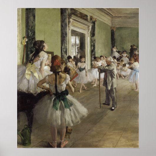 Degas - Ballettklasse Poster (Vorne)