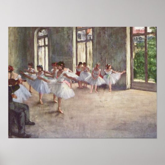 Degas' Ballettprobe Poster (Vorne)