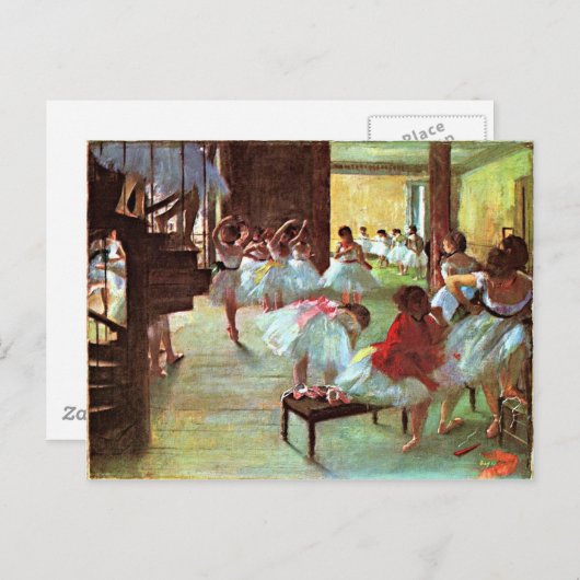 Degas - Ballettschule Postkarte (Vorne/Hinten)