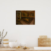 Degas - Billiardsaal in Menil-Hubert Poster (Küche)