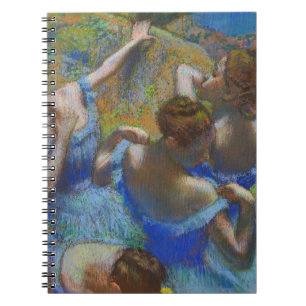 Degas Blaue Tänzerinnen Pastell-Feinbild Meisterwe Notizblock
