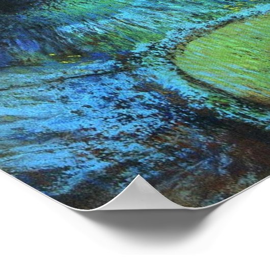 Degas - Blue Dancers 1899 Poster (Ecke)