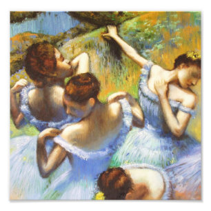Degas Blue Dancers Foto Print