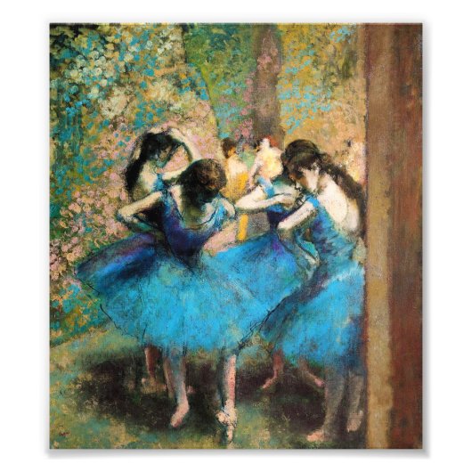 Degas Blue Dancers Fotodruck (Vorne)