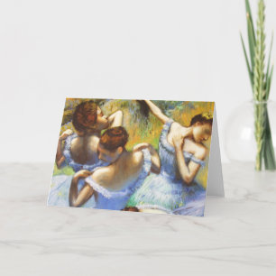 Degas Blue Dancers Grußkarte Karte