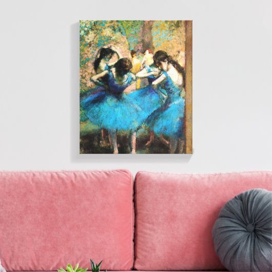 Degas Blue Dancers Leinwanddruck (Insitu (Wohnzimmer))