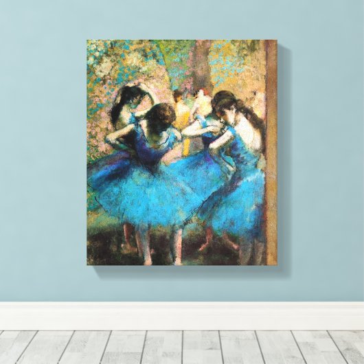 Degas Blue Dancers Leinwanddruck (Insitu (Holzboden))
