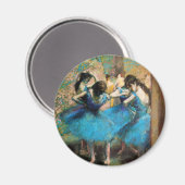 Degas Blue Dancers Magnet (Vorderseite/Rückseite)