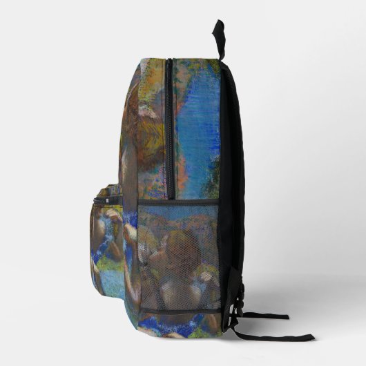 Degas Blue Dancers Pastel Fine Art Masterpiece Bedruckter Rucksack (Rechts)