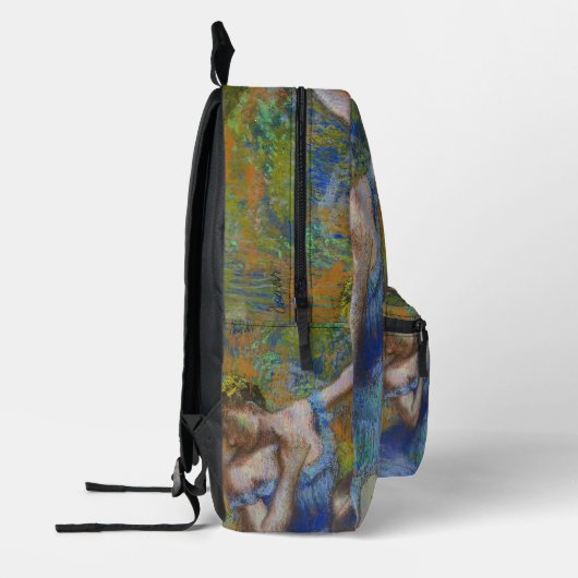 Degas Blue Dancers Pastel Fine Art Masterpiece Bedruckter Rucksack (Links)