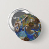 Degas Blue Dancers Pastel Fine Art Masterpiece Button (Vorne & Hinten)