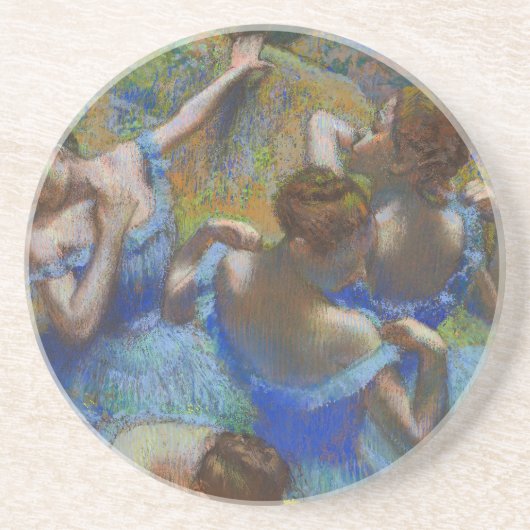 Degas Blue Dancers Pastel Fine Art Masterpiece Getränkeuntersetzer (Vorne)