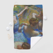 Degas Blue Dancers Pastel Fine Art Masterpiece Golfhandtuch (Insitu)