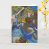 Degas Blue Dancers Pastel Fine Art Masterpiece Karte (Gelbe Blume)
