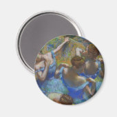 Degas Blue Dancers Pastel Fine Art Masterpiece Magnet (Vorderseite/Rückseite)