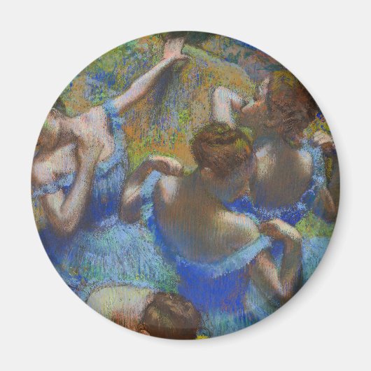 Degas Blue Dancers Pastel Fine Art Masterpiece Magnet (Vorne)