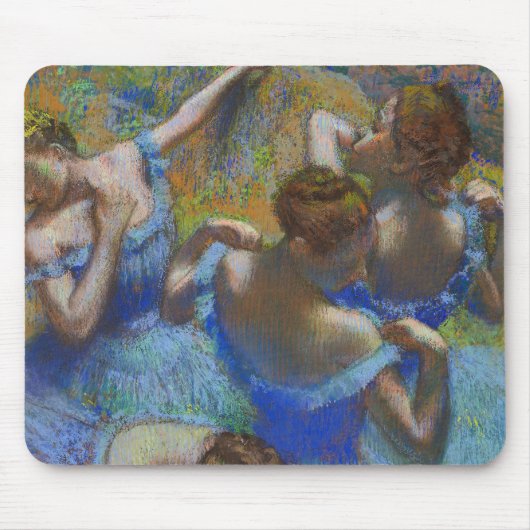Degas Blue Dancers Pastel Fine Art Masterpiece Mousepad (Vorne)