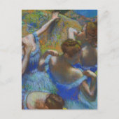 Degas Blue Dancers Pastel Fine Art Masterpiece Postkarte (Vorderseite)