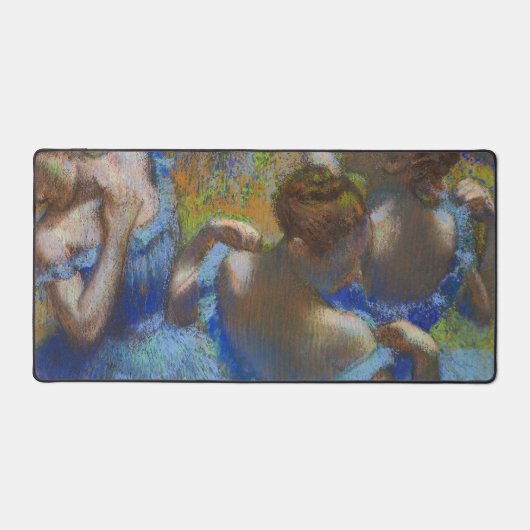Degas Blue Dancers Pastel Fine Art Masterpiece Schreibtischunterlage (Vorderseite)